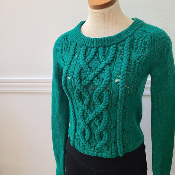 Marc by Marc Jacobs Green Cable Knit Sweater Size S - Picture 10 of 16